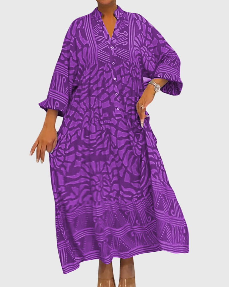 Jamie | Maxi Dress With Elegant Print