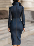 Brookelyn | Denim Midi Dress