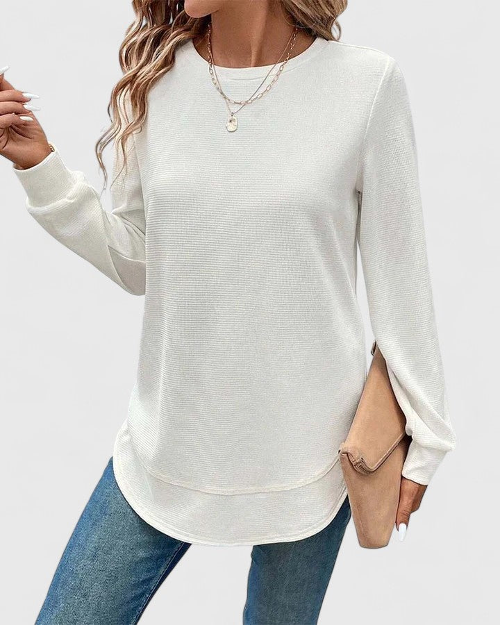 Jamie | Elegant O-Neck Long Sleeve.