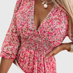 Jamie | Floral Puff Sleeve Dress.