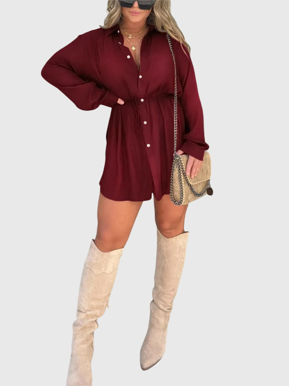 Jamie | Elegant Romper Dress