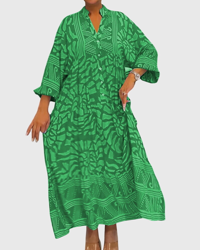 Jamie | Maxi Dress With Elegant Print