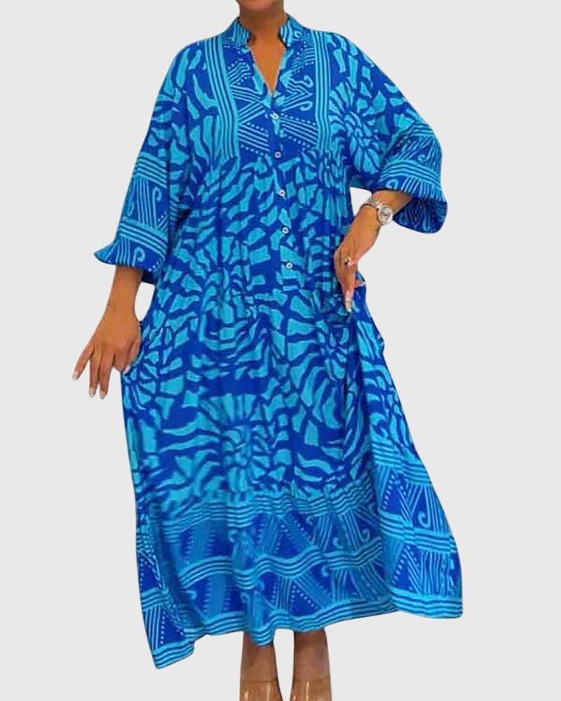 Jamie | Maxi Dress With Elegant Print