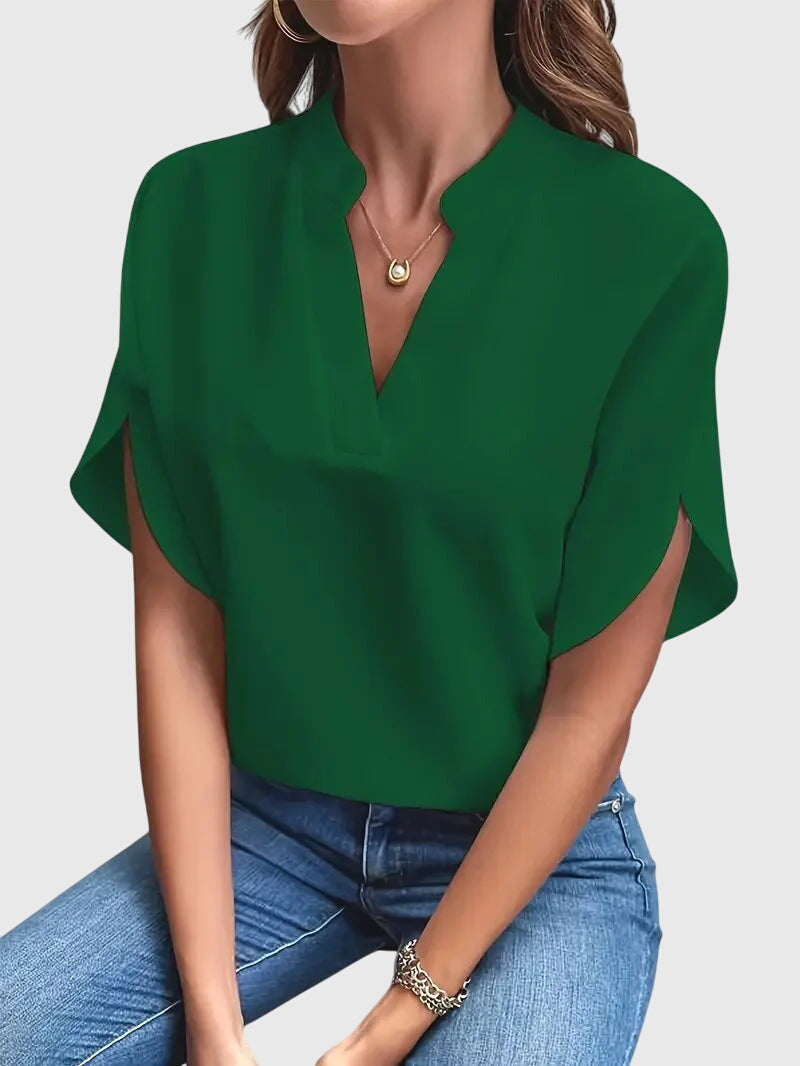 Jamie | Soft and Elegant V-Neck Shirt