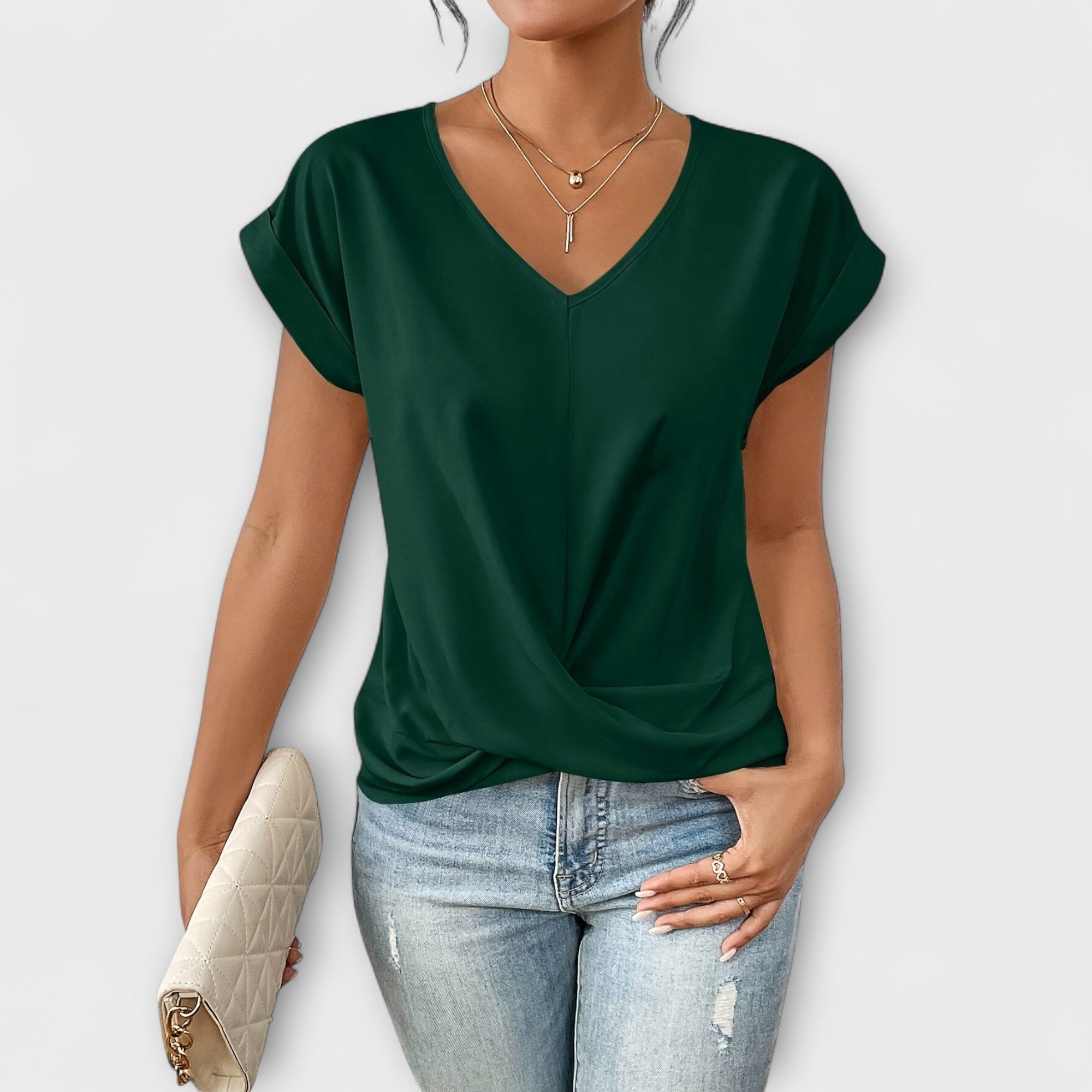 Jamie | Elegant V-neck Top