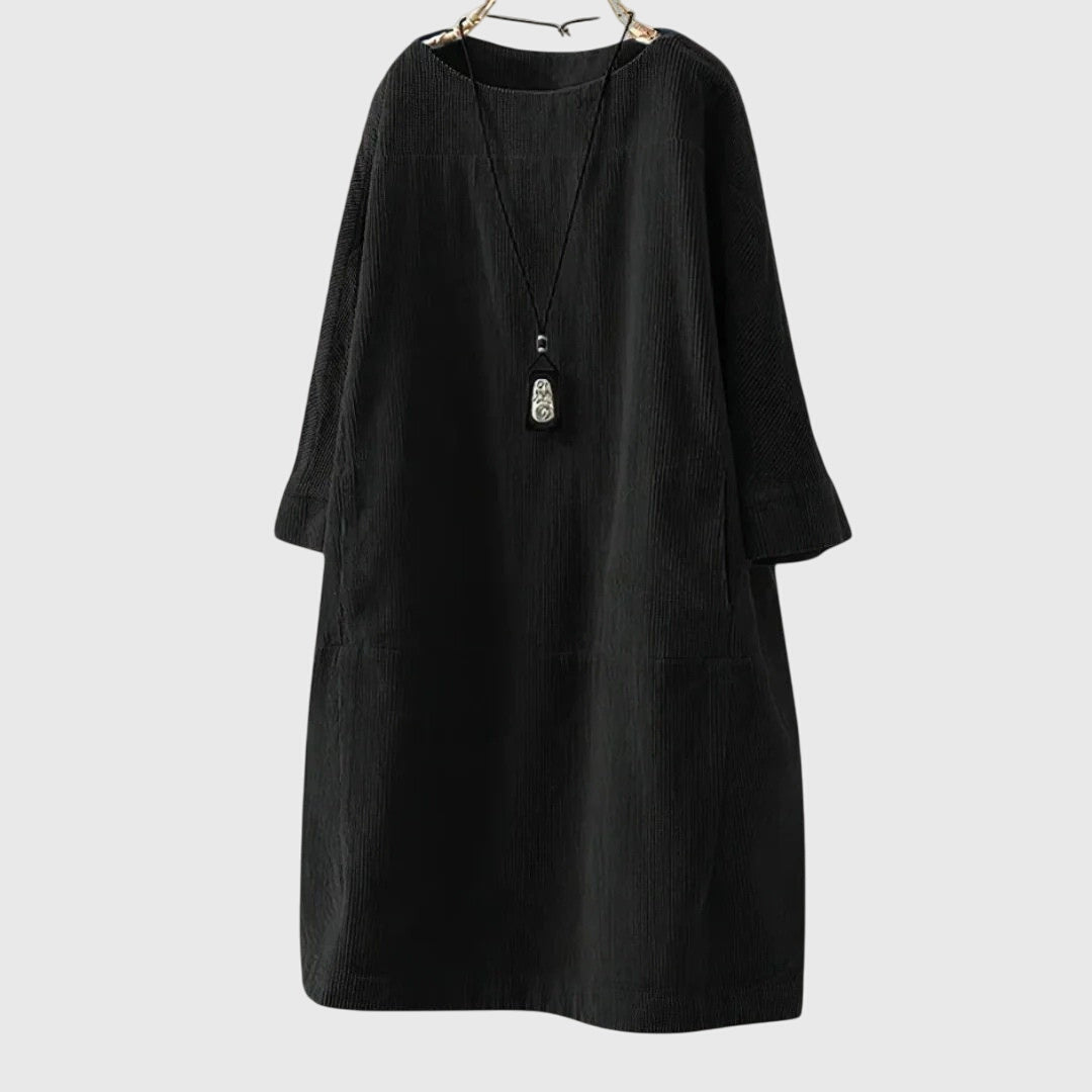 Jamie | Relaxed Corduroy Midi Dress