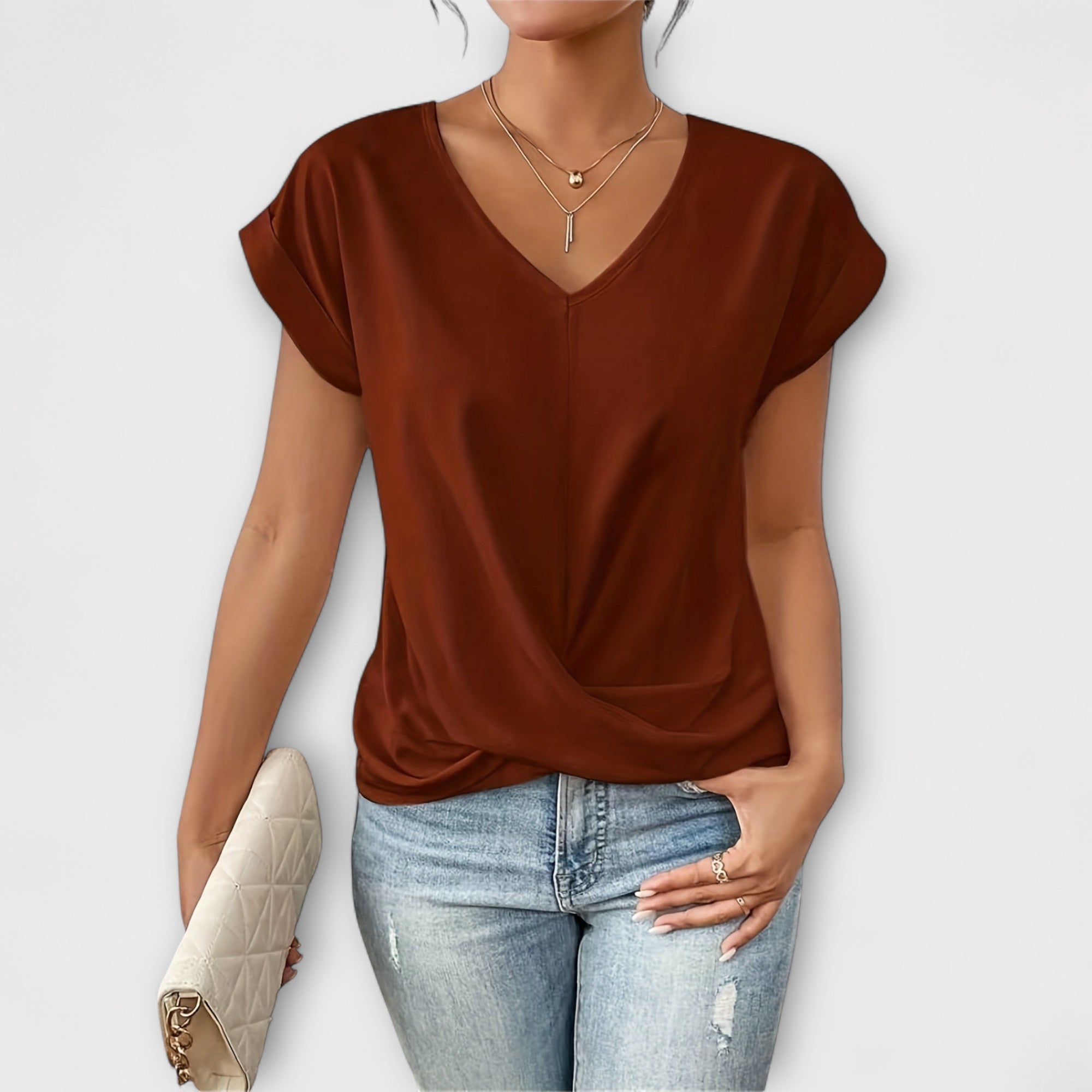 Jamie | Elegant V-neck Top
