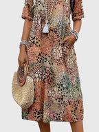 Jamie | Elegant Floral Midi Dress