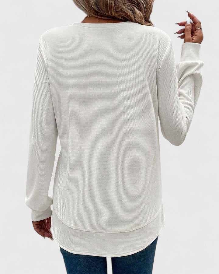 Jamie | Elegant O-Neck Long Sleeve.