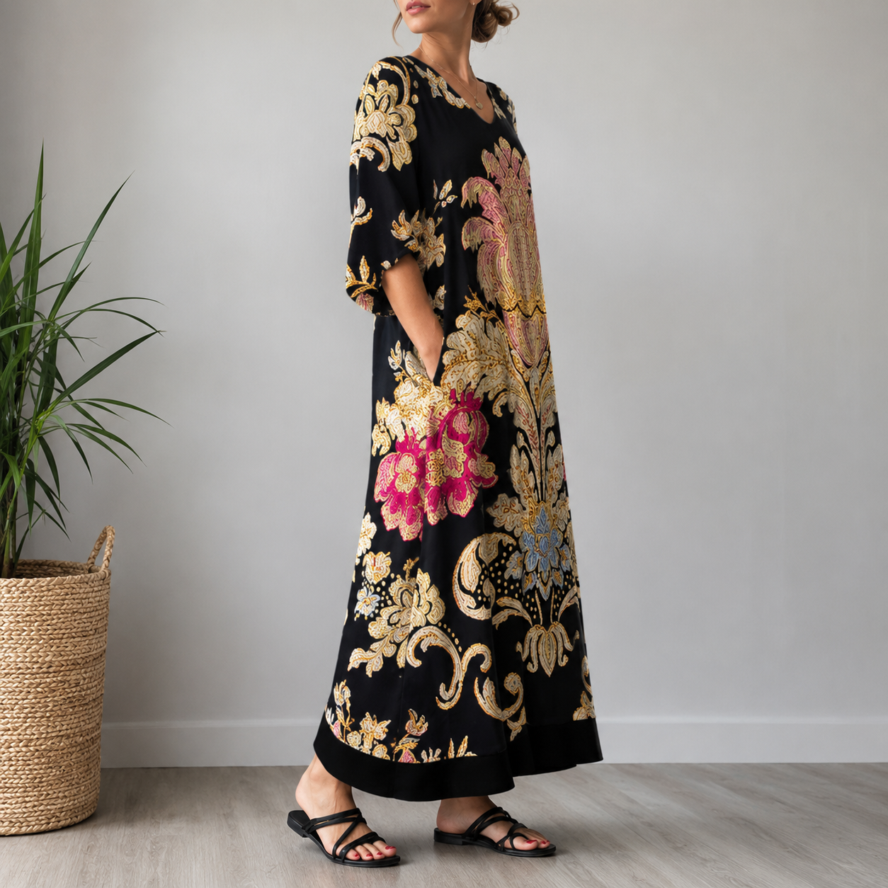 Elegant Print Dress Clara