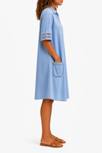 Brittany | Figure Flattering Denim Dress