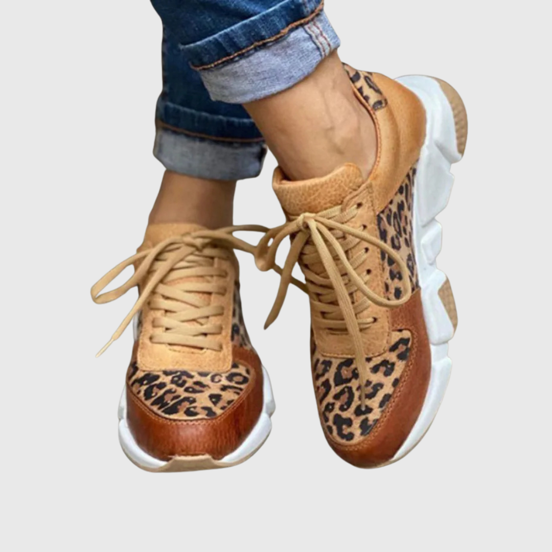 Jamie | Comfortable Leopard Sneakers.