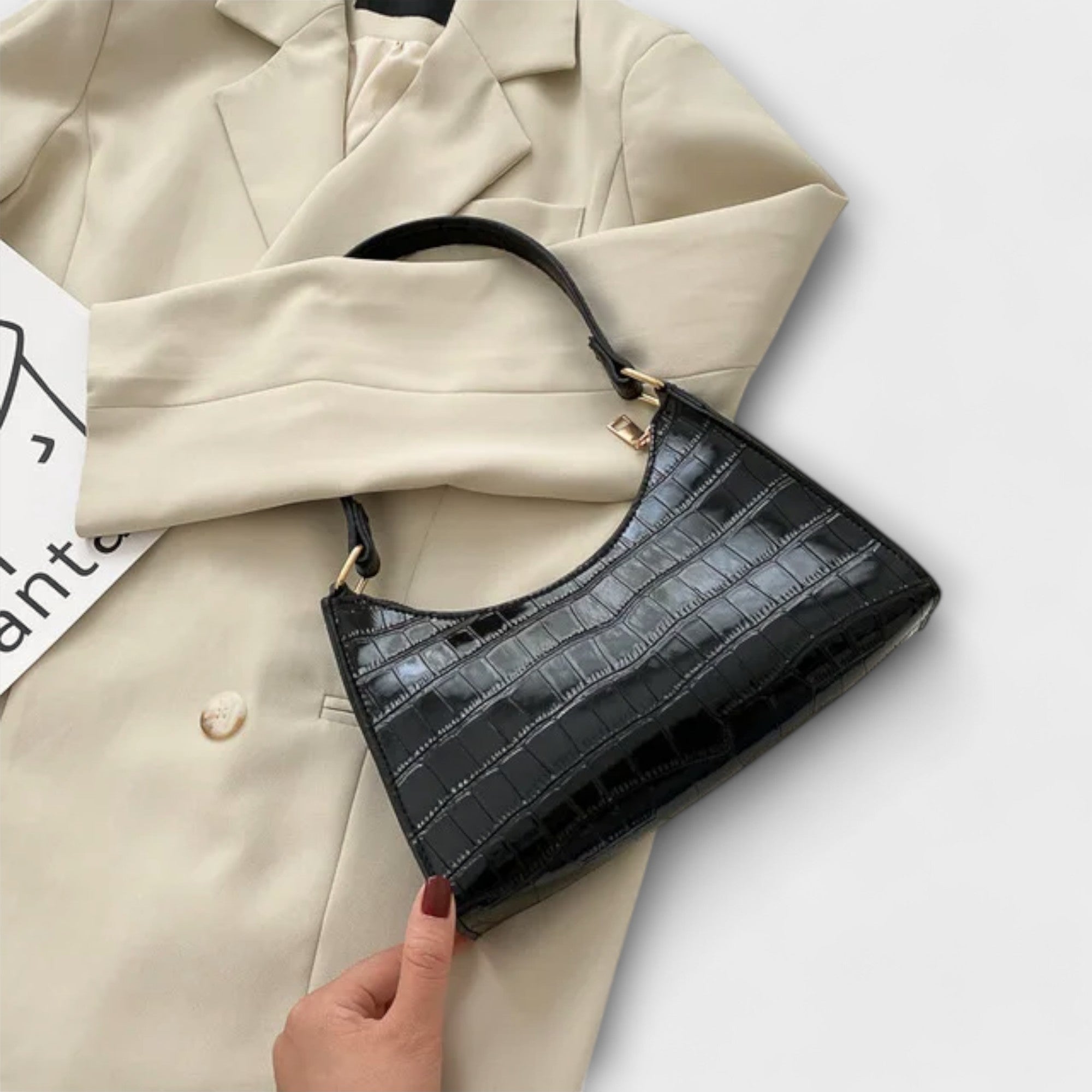 Jamie | Shiny Leather Bag