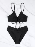 Beatrice | Tie-Front Two-Piece Bikini Set