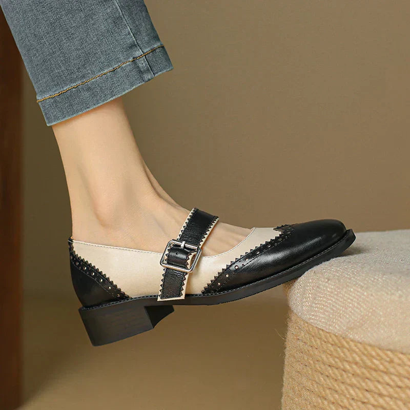 Jamie | Miana Leather Mary Janes