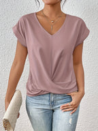 The Sophia Blouse — Flowing V-Neck in Lightweight fabric