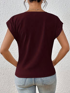 The Sophia Blouse — Flowing V-Neck in Lightweight fabric
