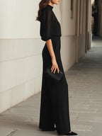 Elodie | Top And Wide-leg Pants Three-piece Set
