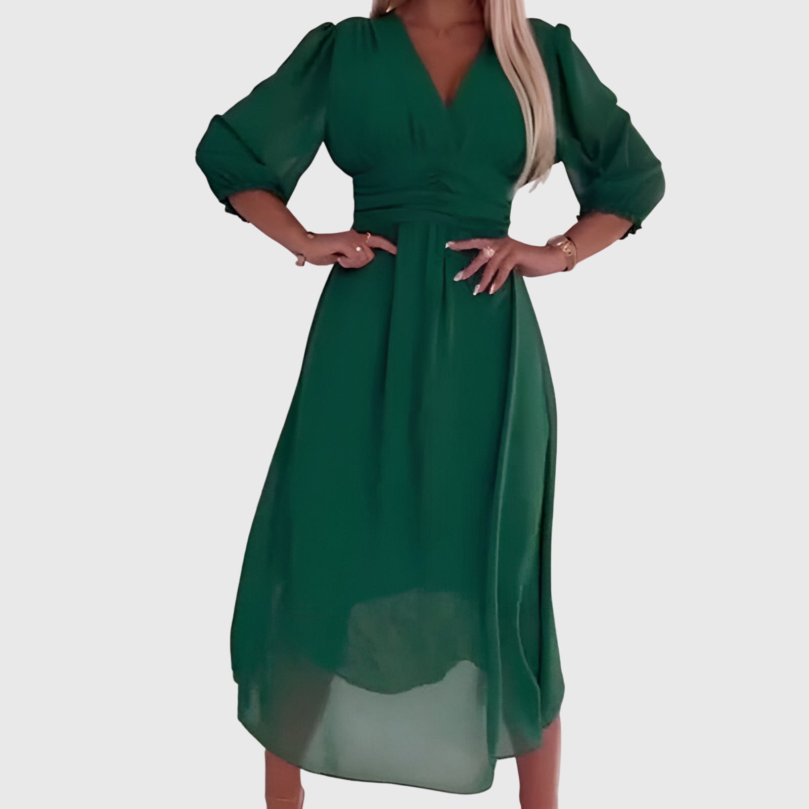 Jamie | Lightweight Silky Chiffon Dress