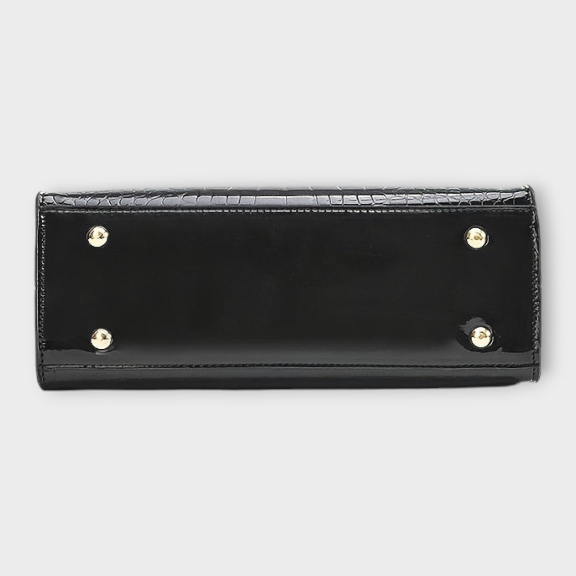 Jamie | Glossy Crocodile Pattern Handbag