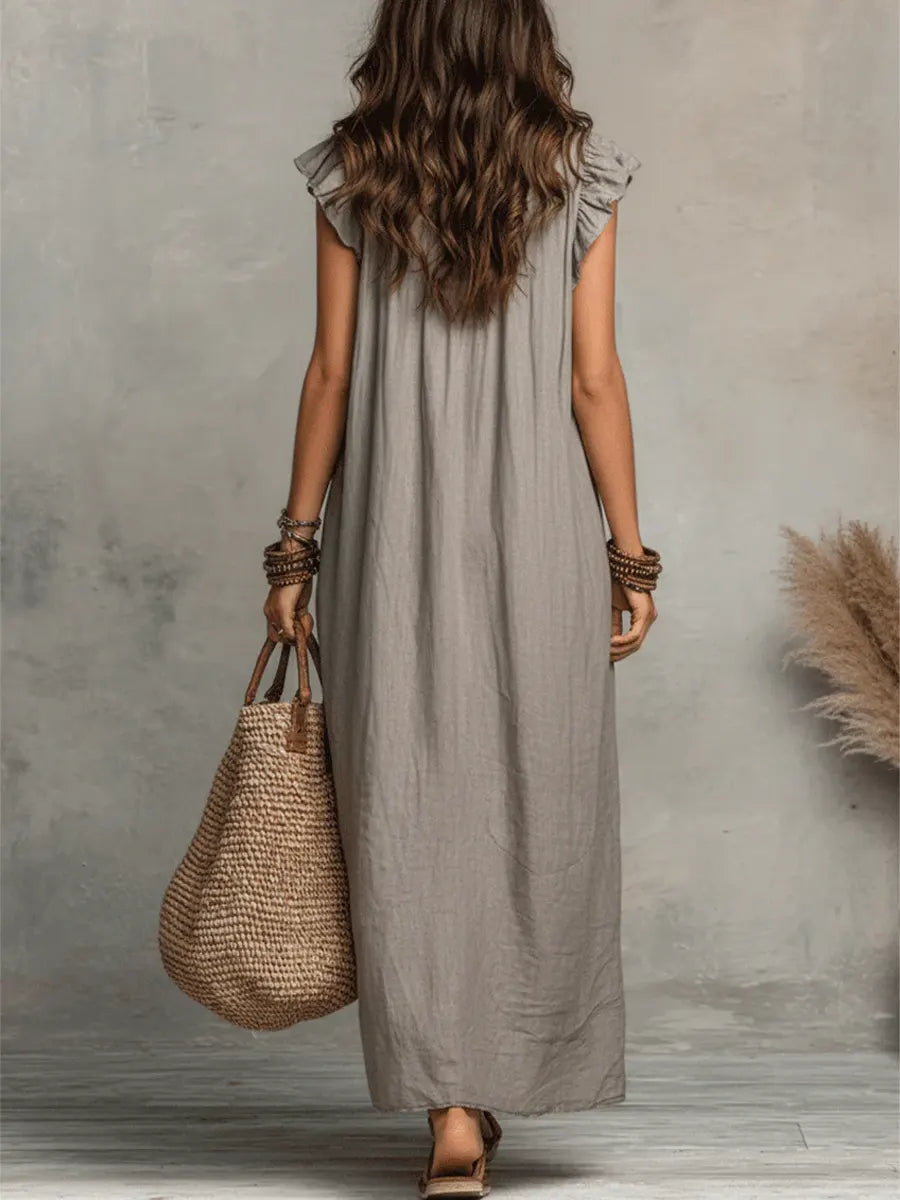 Josette | Elegant Ruffle Maxi Dress